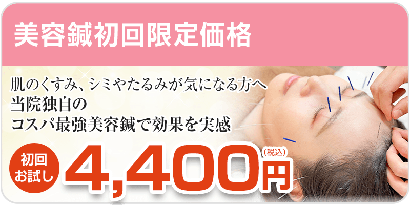 美容鍼初回料金